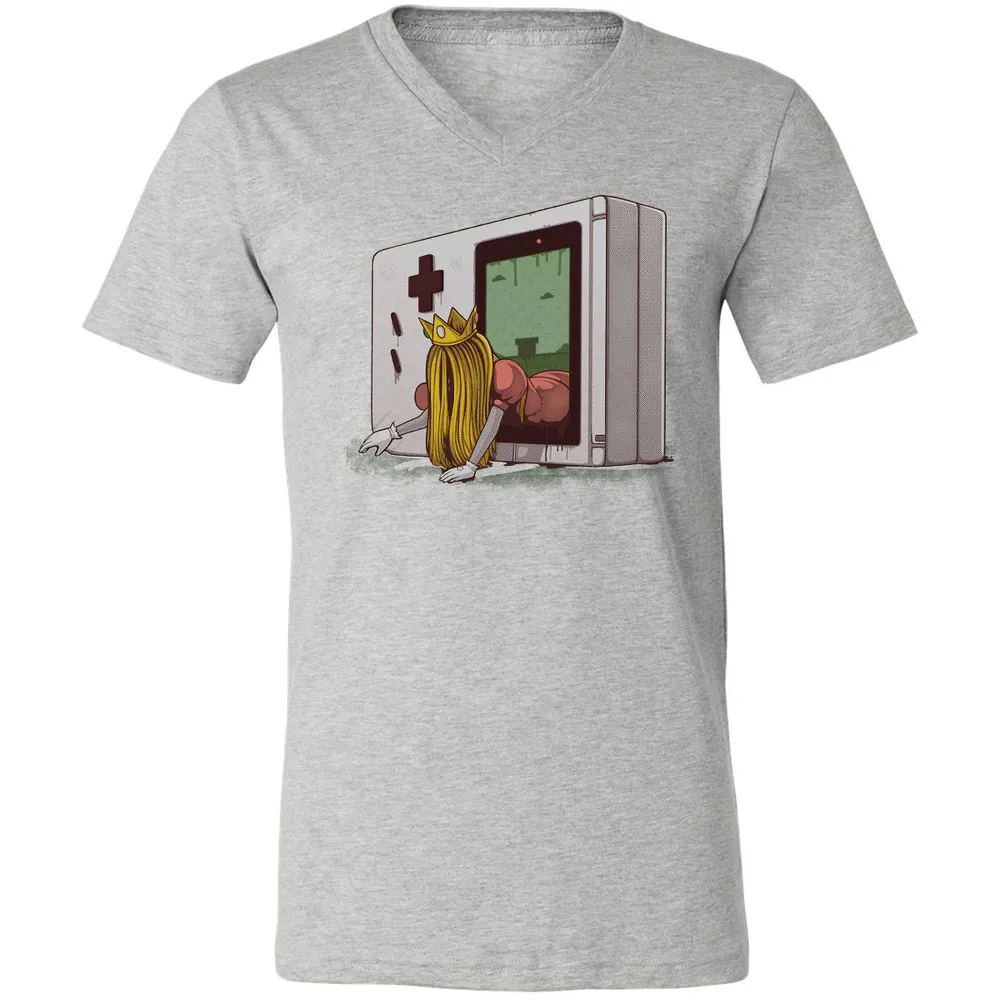 Unisex V-Neck T-Shirt - 56XWS7CM - Athletic Heather - 7