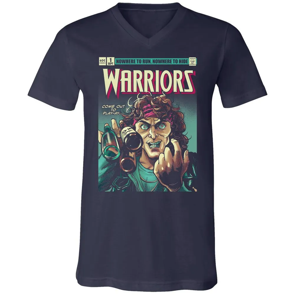 Unisex V-Neck T-Shirt - UE4J8LM5 - Navy - 2