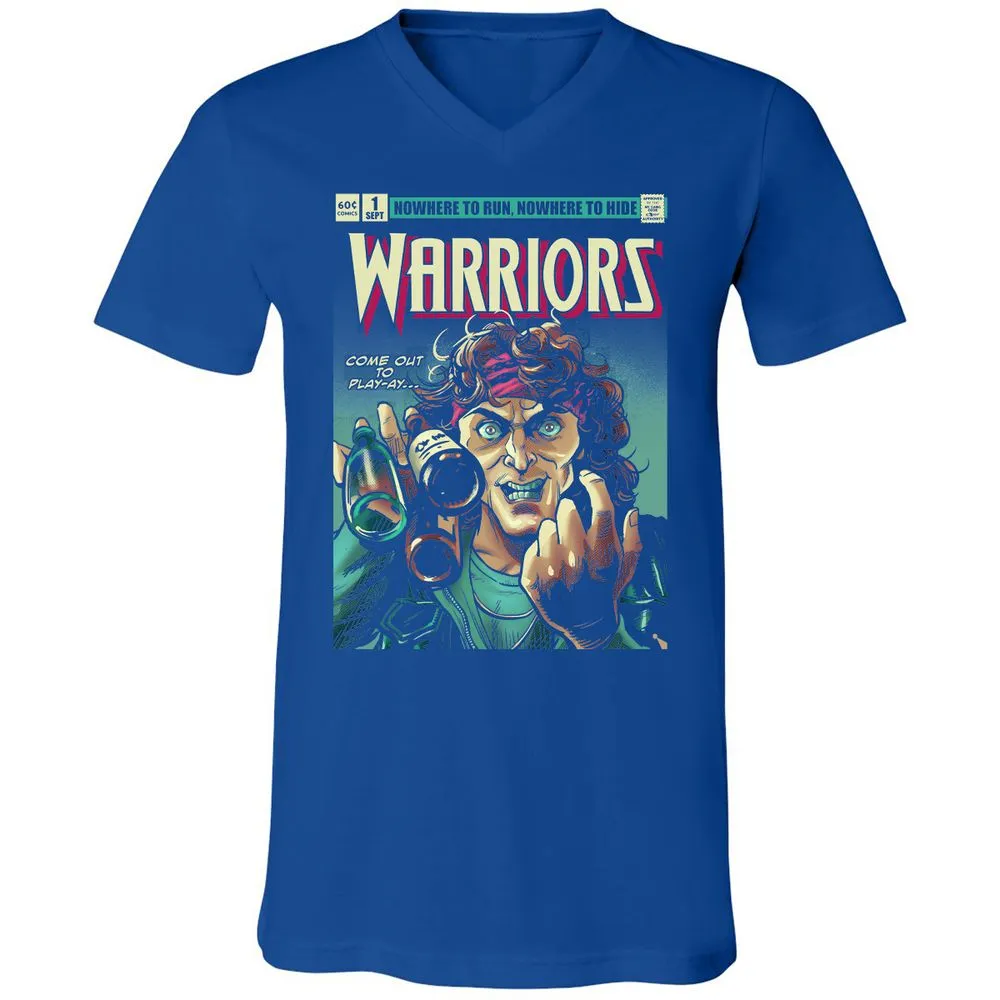 Unisex V-Neck T-Shirt - UE4J8LM5 - True Royal - 4