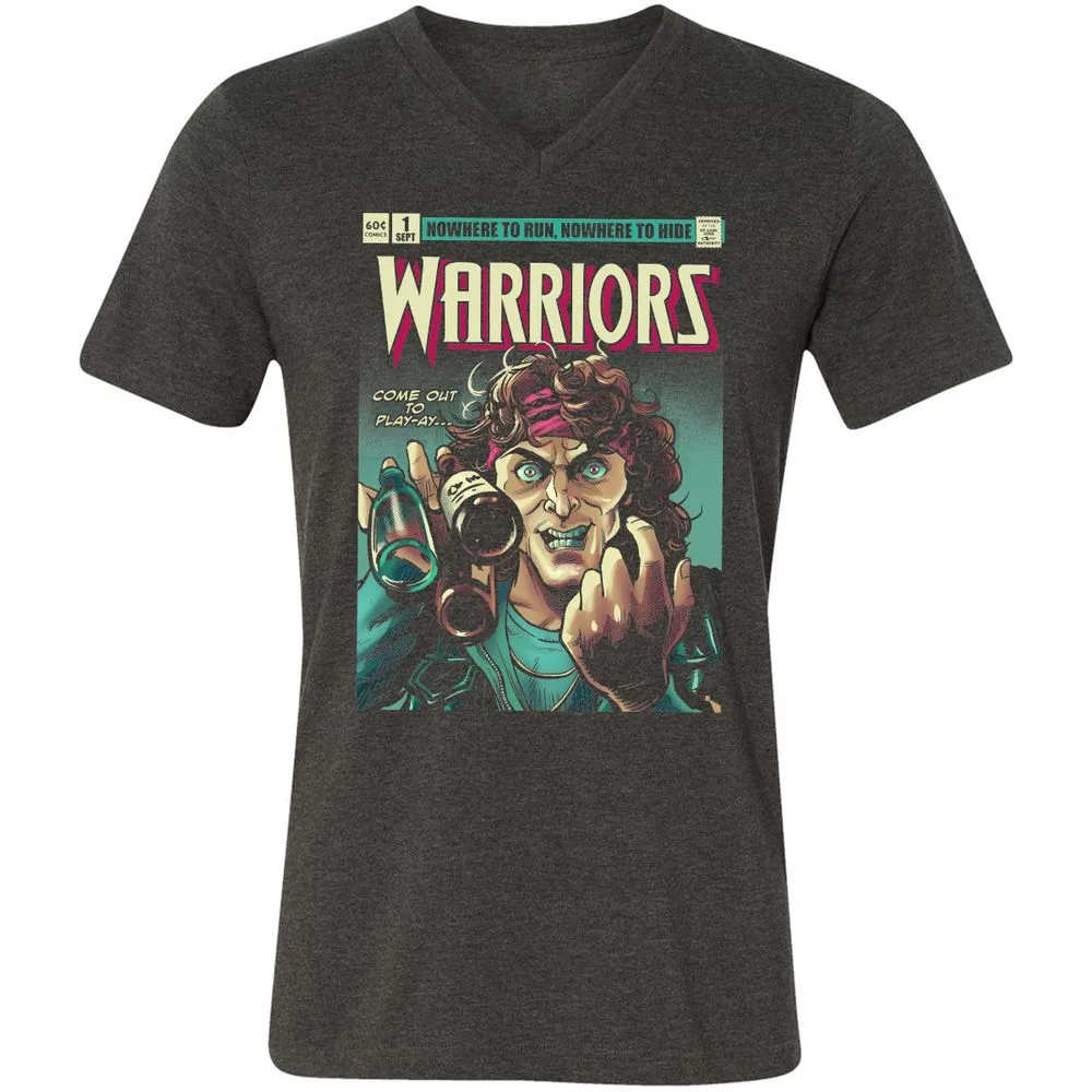 Unisex V-Neck T-Shirt - UE4J8LM5 - Dark Grey Heather - 8