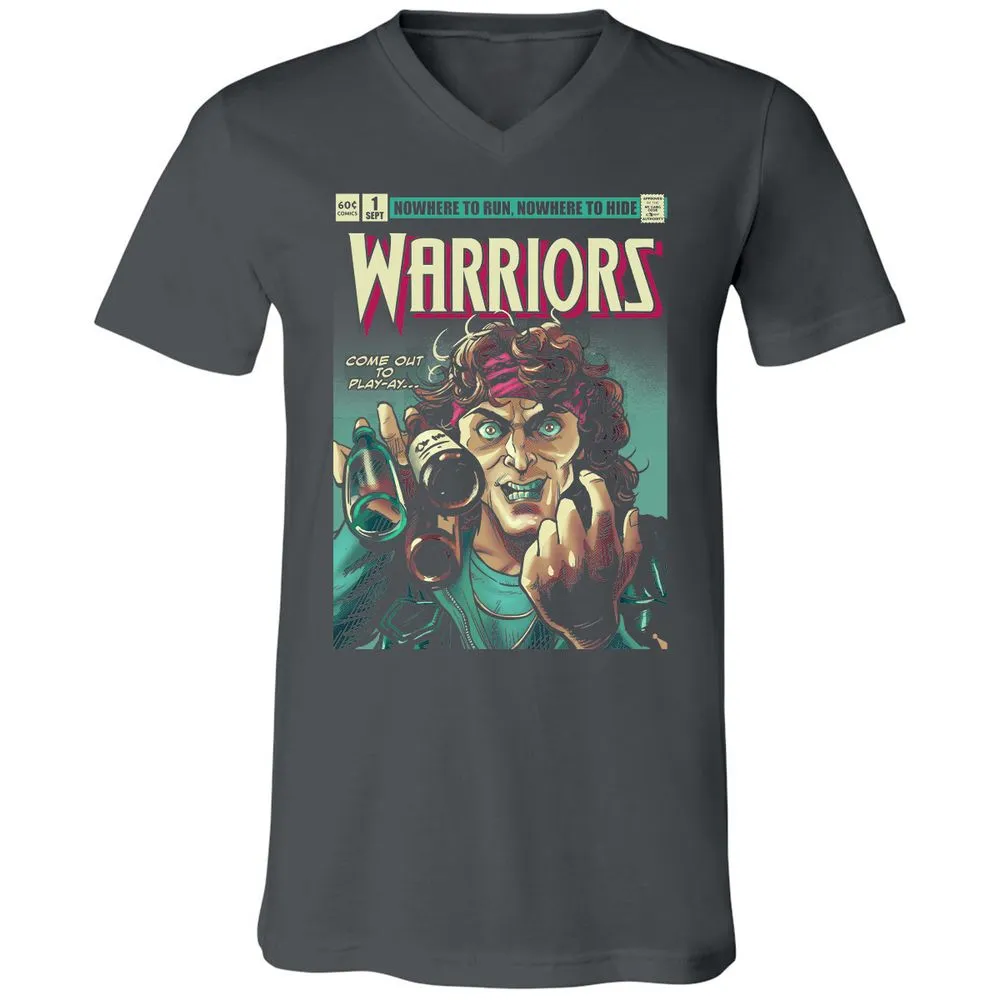 Unisex V-Neck T-Shirt - UE4J8LM5 - Asphalt - 12