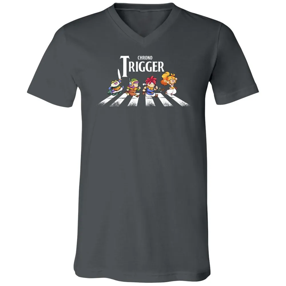 Unisex V-Neck T-Shirt - A8PS1XJ5 - Asphalt - 12