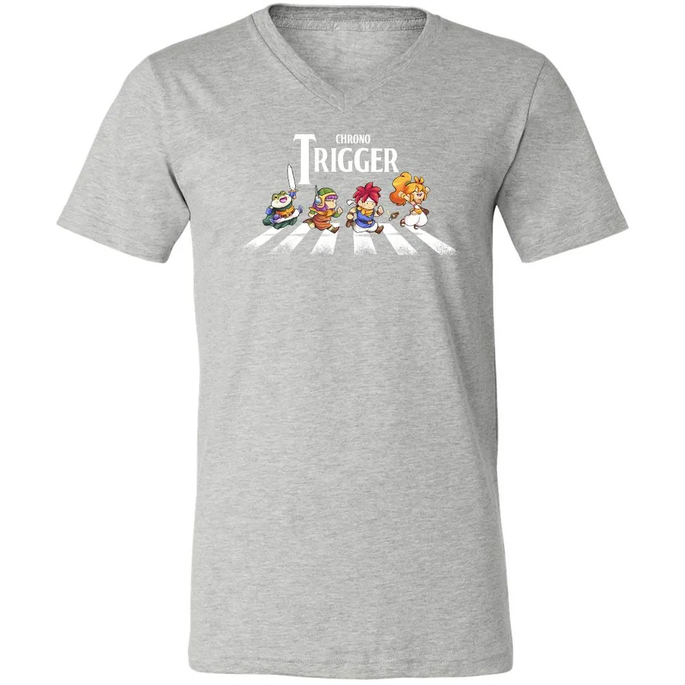 Unisex V-Neck T-Shirt - A8PS1XJ5 - Athletic Heather - 7