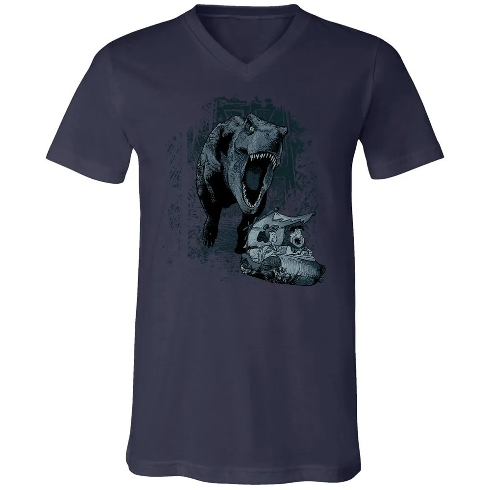 Unisex V-Neck T-Shirt - JED8Y4XD - Navy - 2
