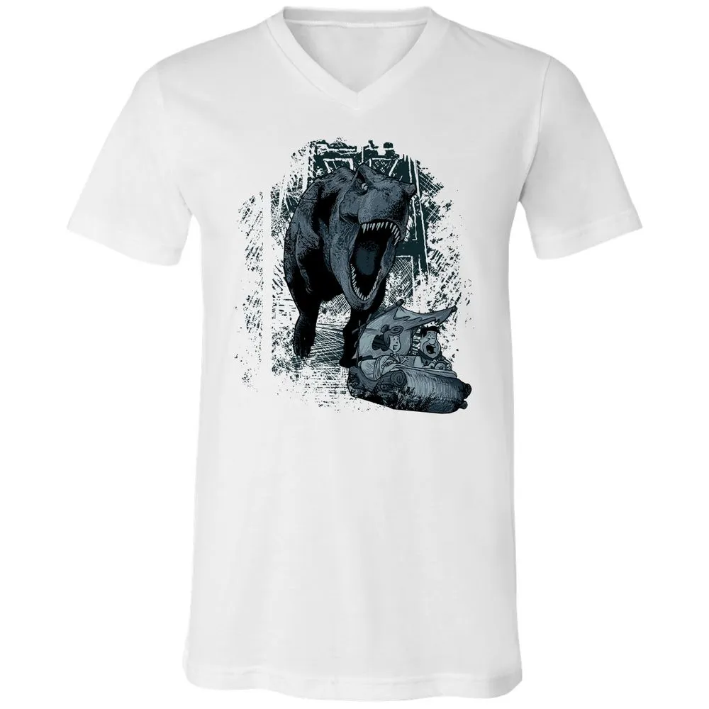 Unisex V-Neck T-Shirt - JED8Y4XD - White - 5