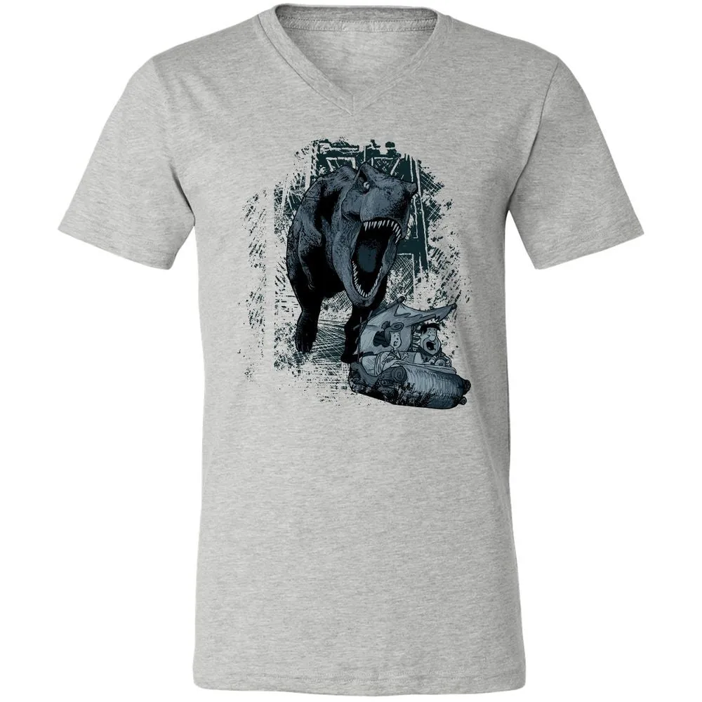 Unisex V-Neck T-Shirt - JED8Y4XD - Athletic Heather - 7