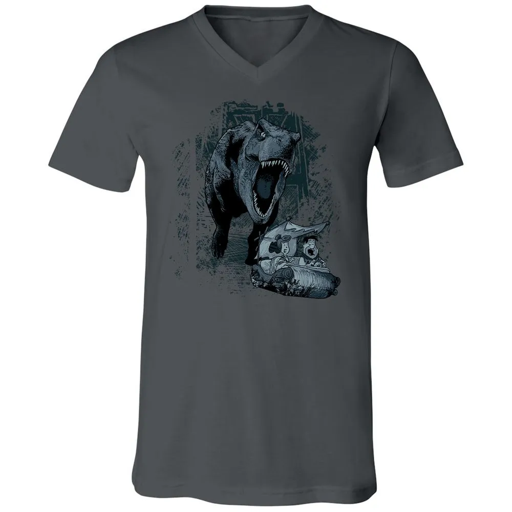 Unisex V-Neck T-Shirt - JED8Y4XD - Asphalt - 12