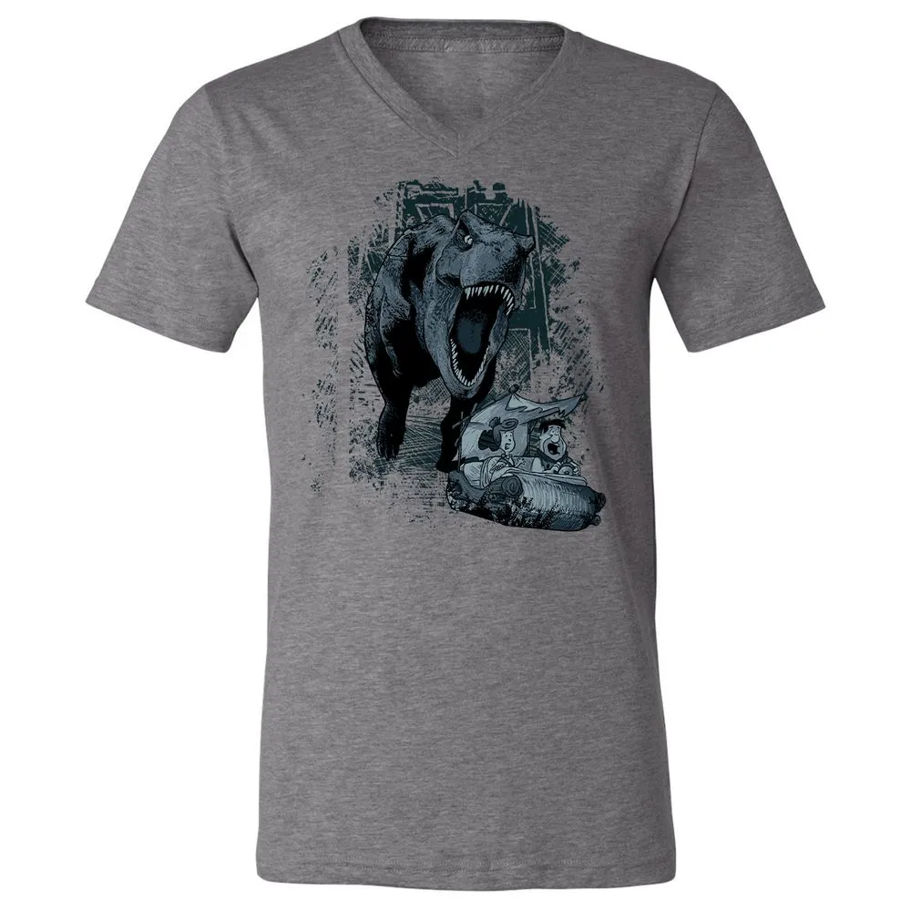 Unisex V-Neck T-Shirt - JED8Y4XD - Deep Heather - 13