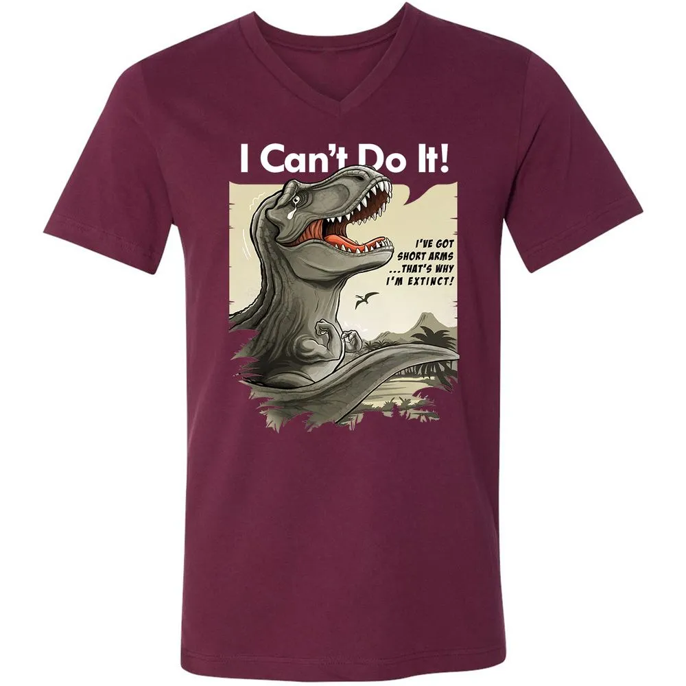 Unisex V-Neck T-Shirt - 2GM9G4FB - Maroon - 6