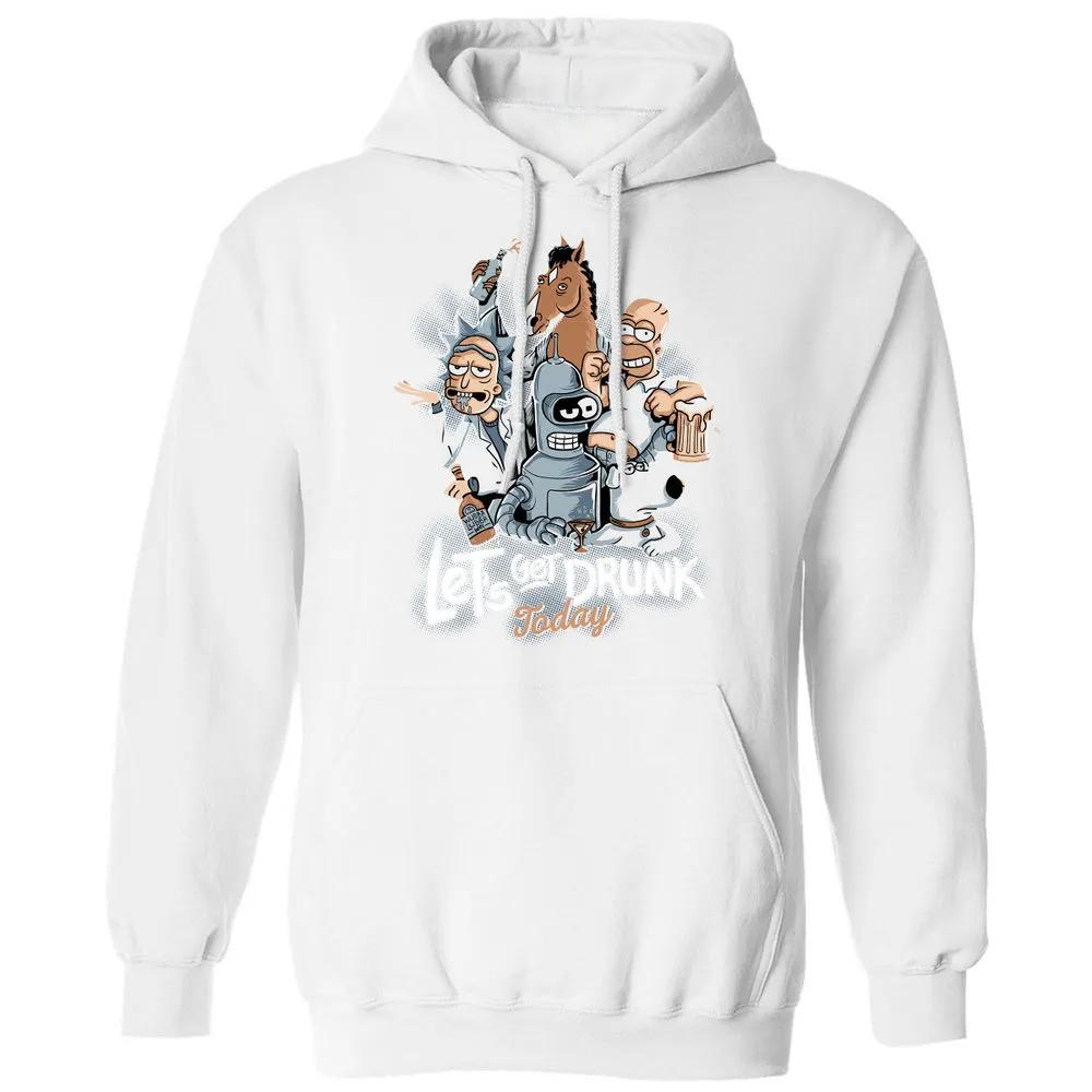 Classic Unisex Hoodie - U5AZTJKU - White - 11