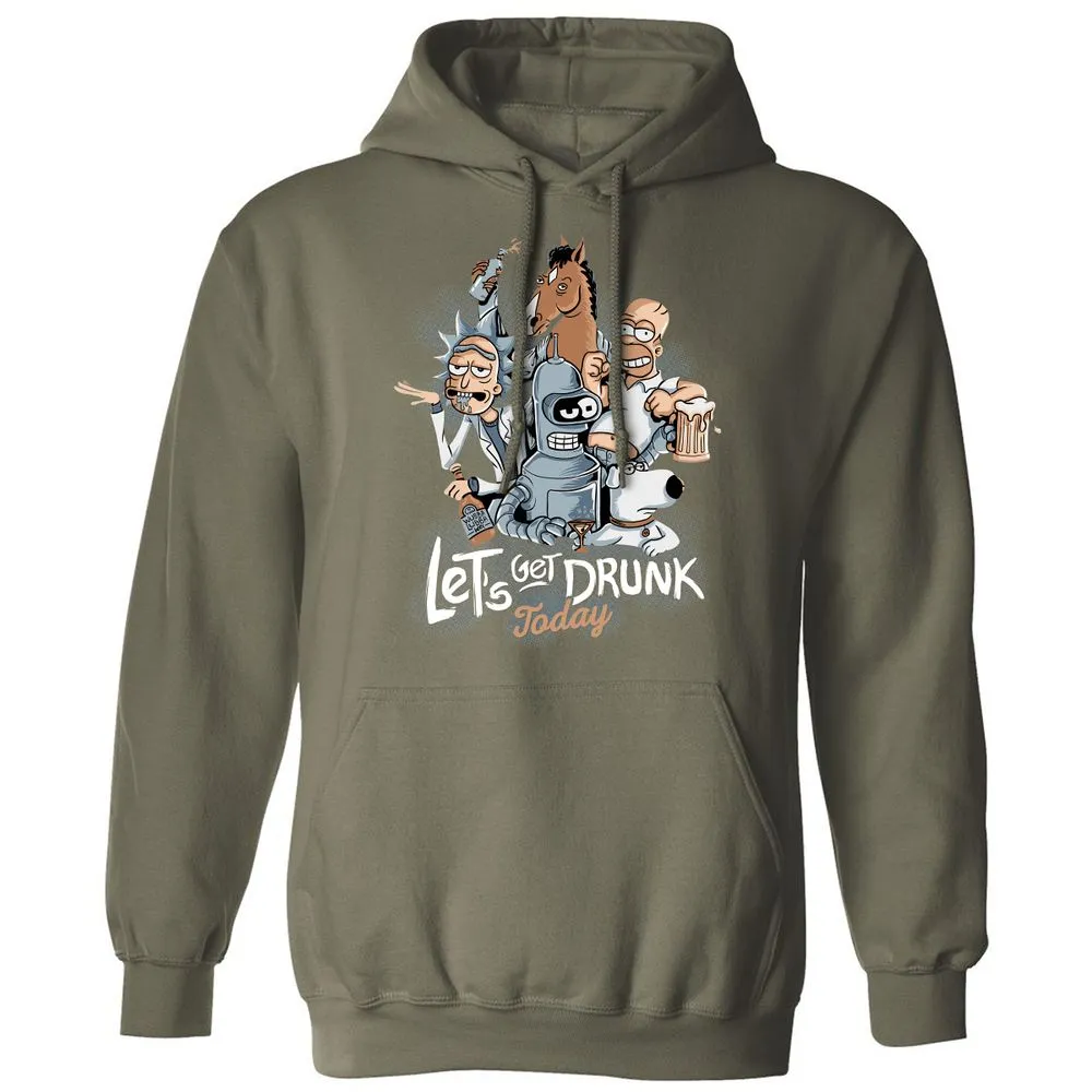 Classic Unisex Hoodie - U5AZTJKU - Military Green - 4