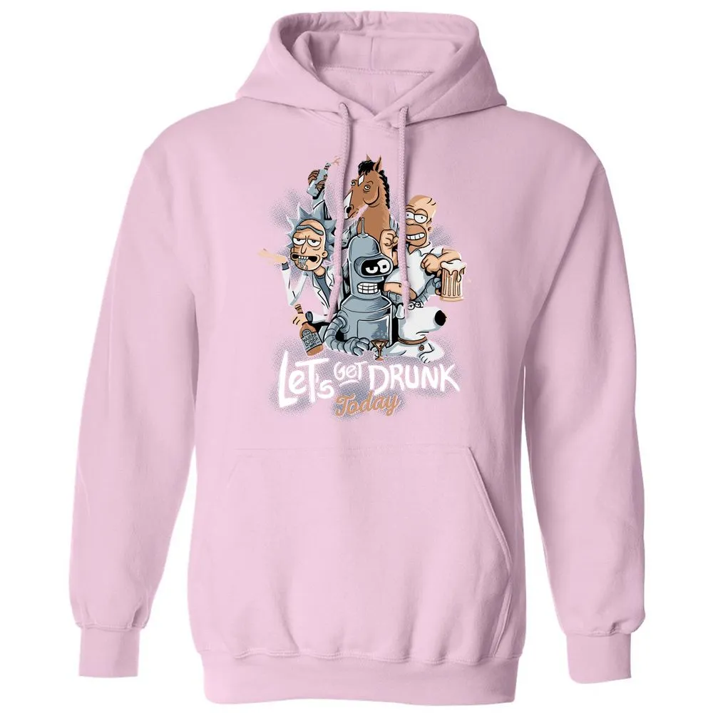 Classic Unisex Hoodie - U5AZTJKU - Light Pink - 3