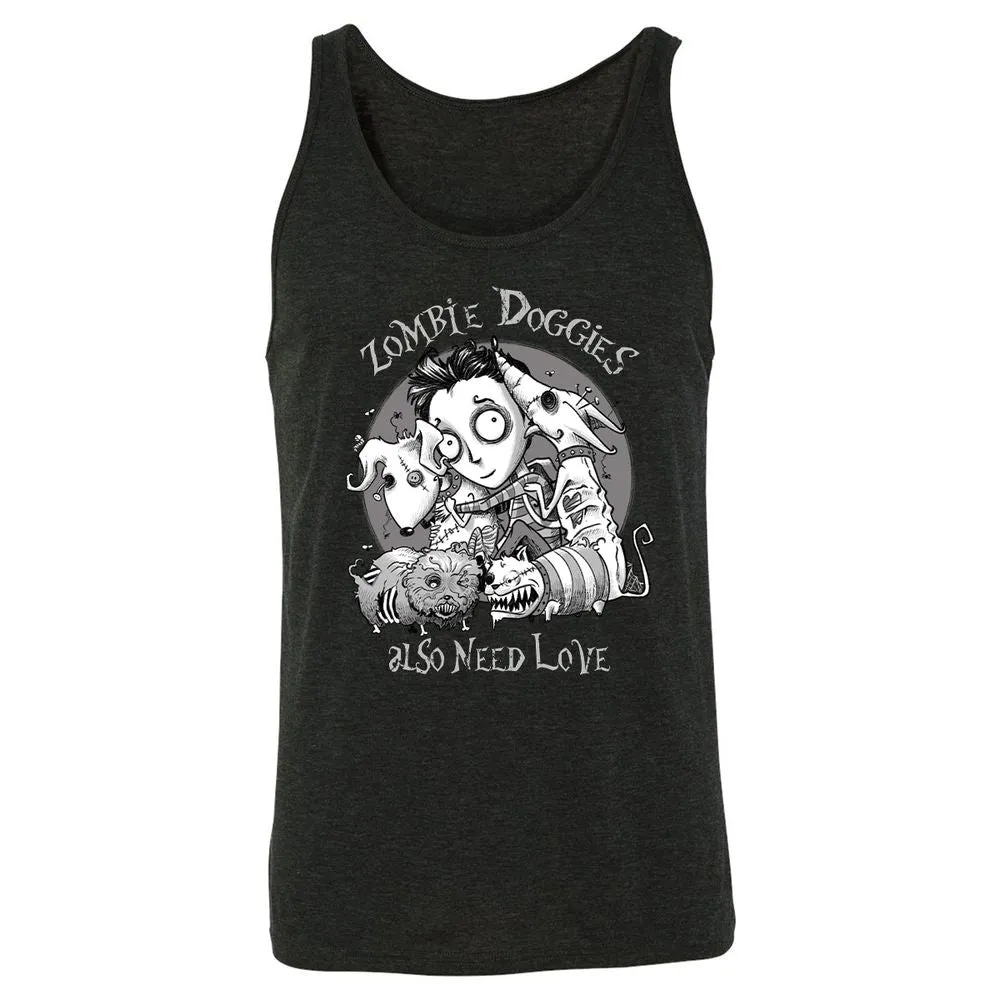 Unisex Jersey Tank - XM3QD3L9 - Charcoal Black Triblend - 5