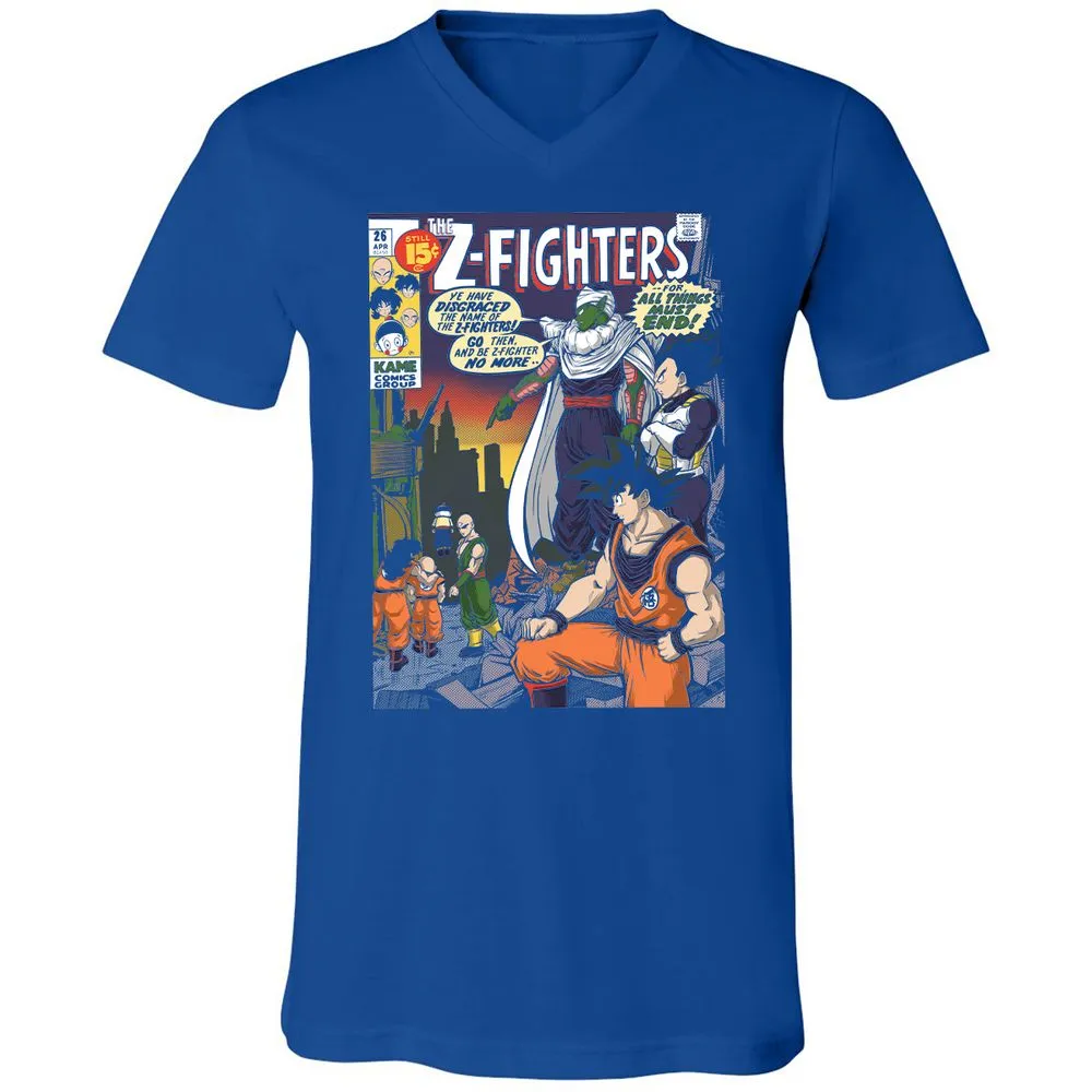 Unisex V-Neck T-Shirt - 8SUQC3H9 - True Royal - 4