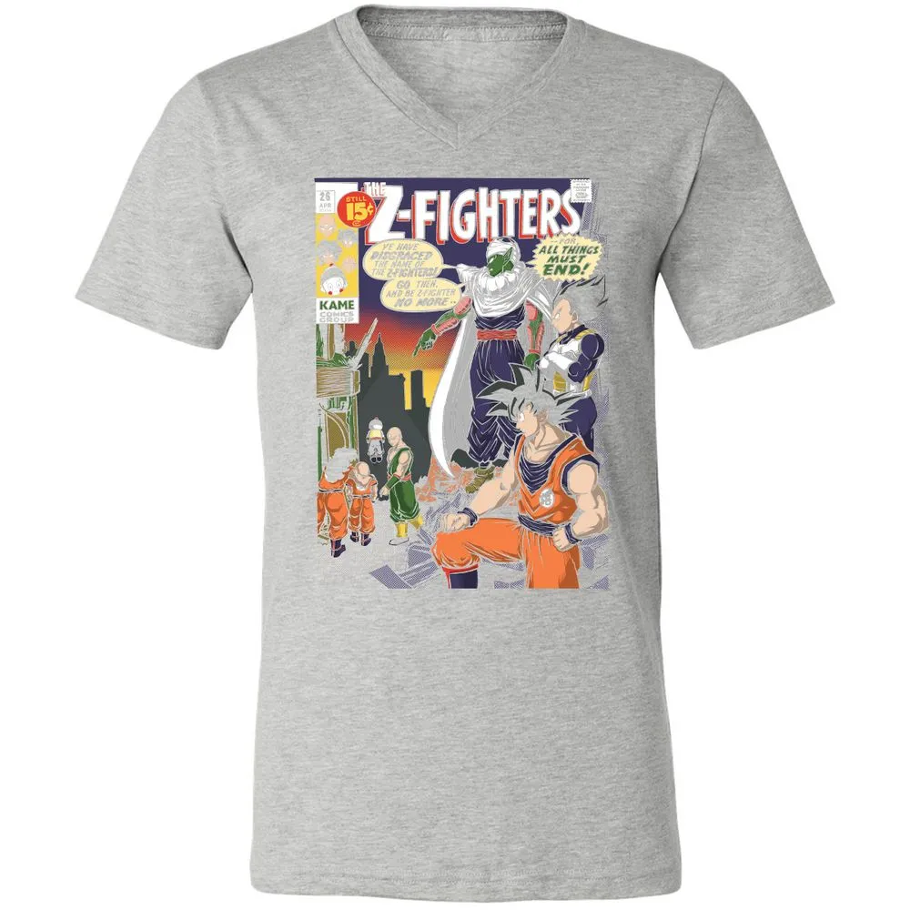 Unisex V-Neck T-Shirt - 8SUQC3H9 - Athletic Heather - 7