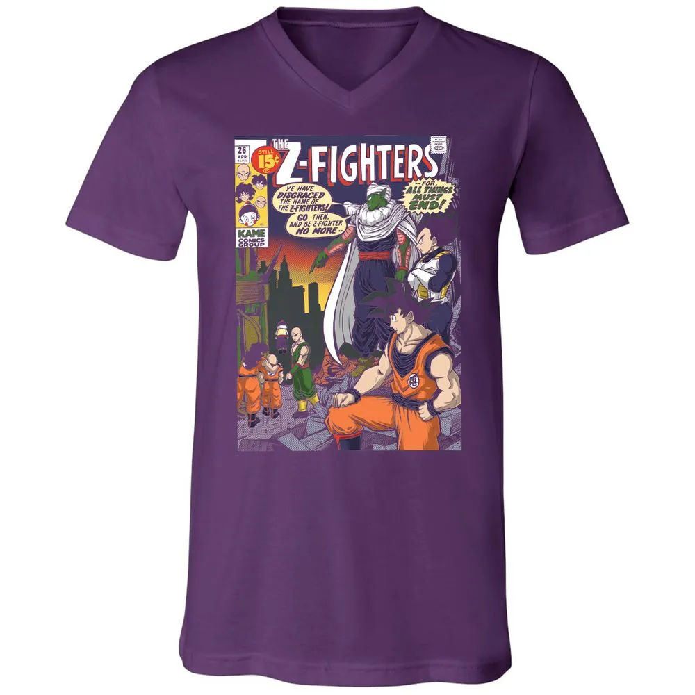 Unisex V-Neck T-Shirt - 8SUQC3H9 - Team Purple - 9