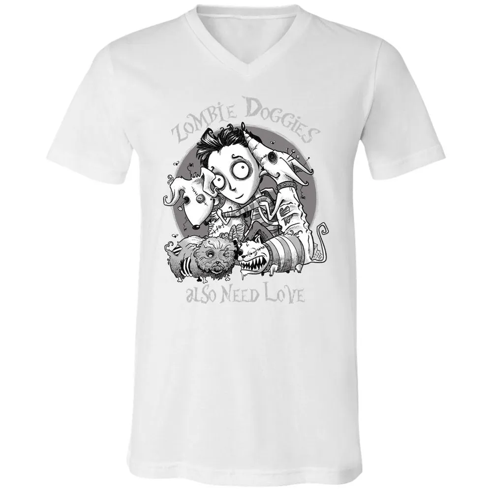 Unisex V-Neck T-Shirt - W2ARTKF4 - White - 5