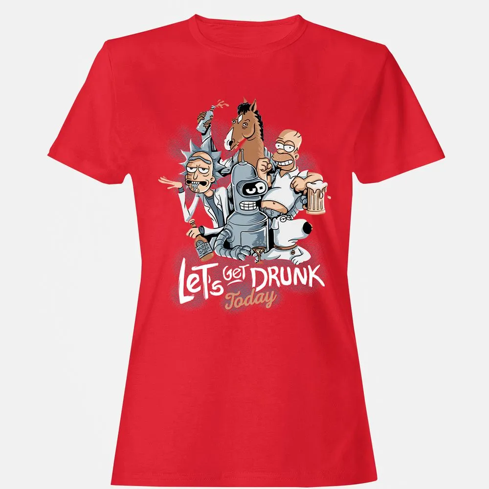 Women's T-Shirt - DHL9WV2K - Red - 13