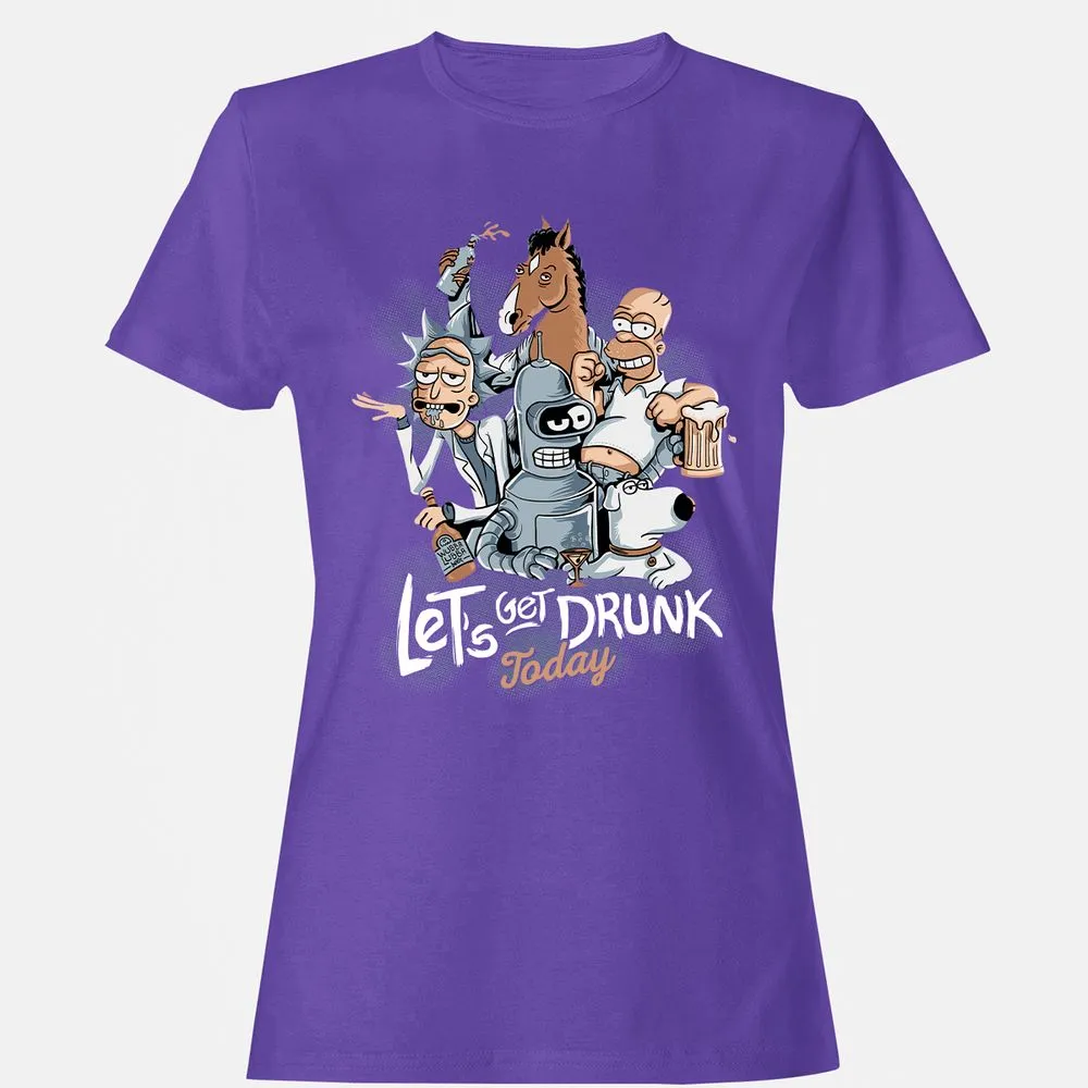 Women's T-Shirt - DHL9WV2K - Purple - 12