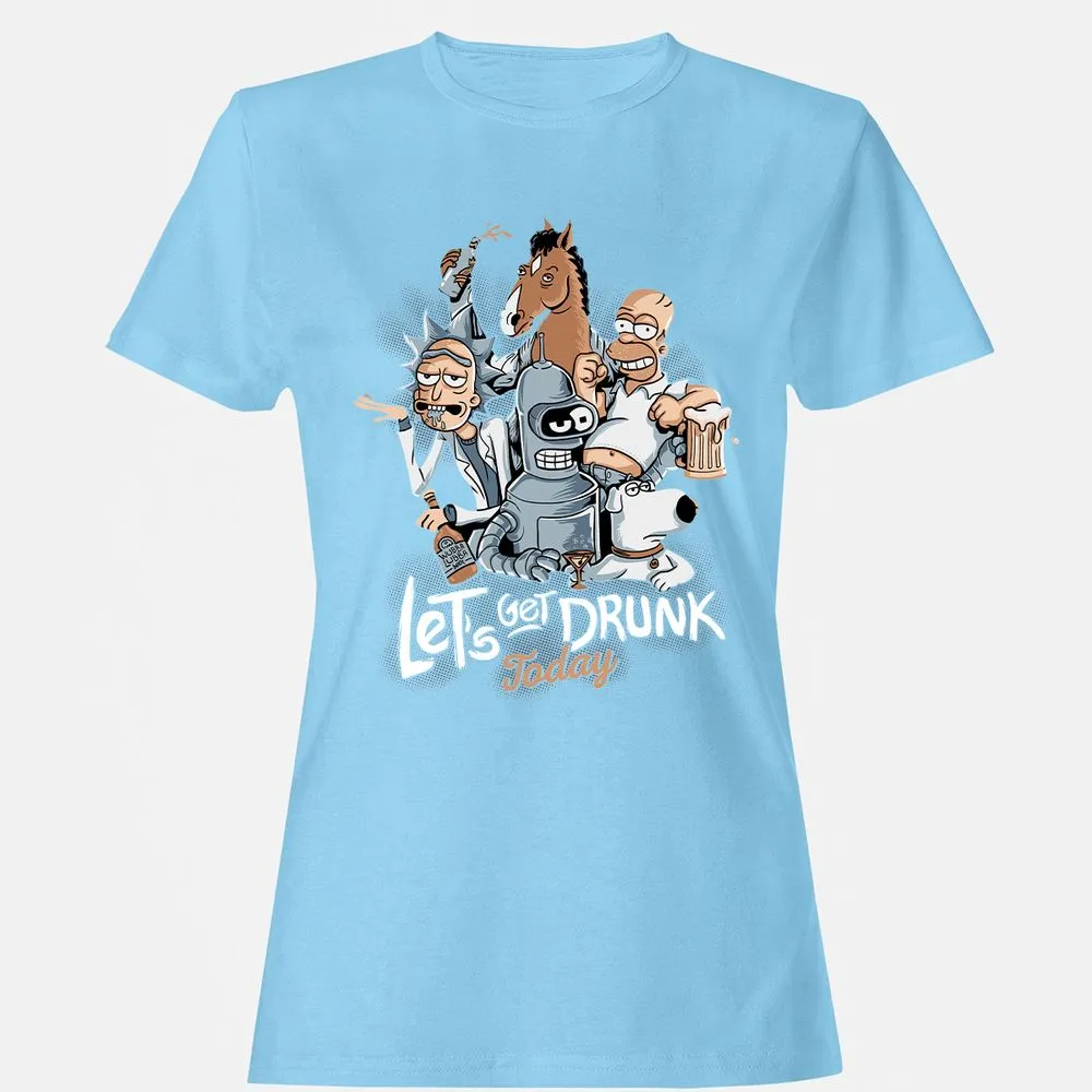 Women's T-Shirt - DHL9WV2K - Light Blue - 8