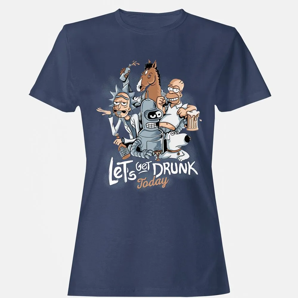 Women's T-Shirt - DHL9WV2K - Navy - 10