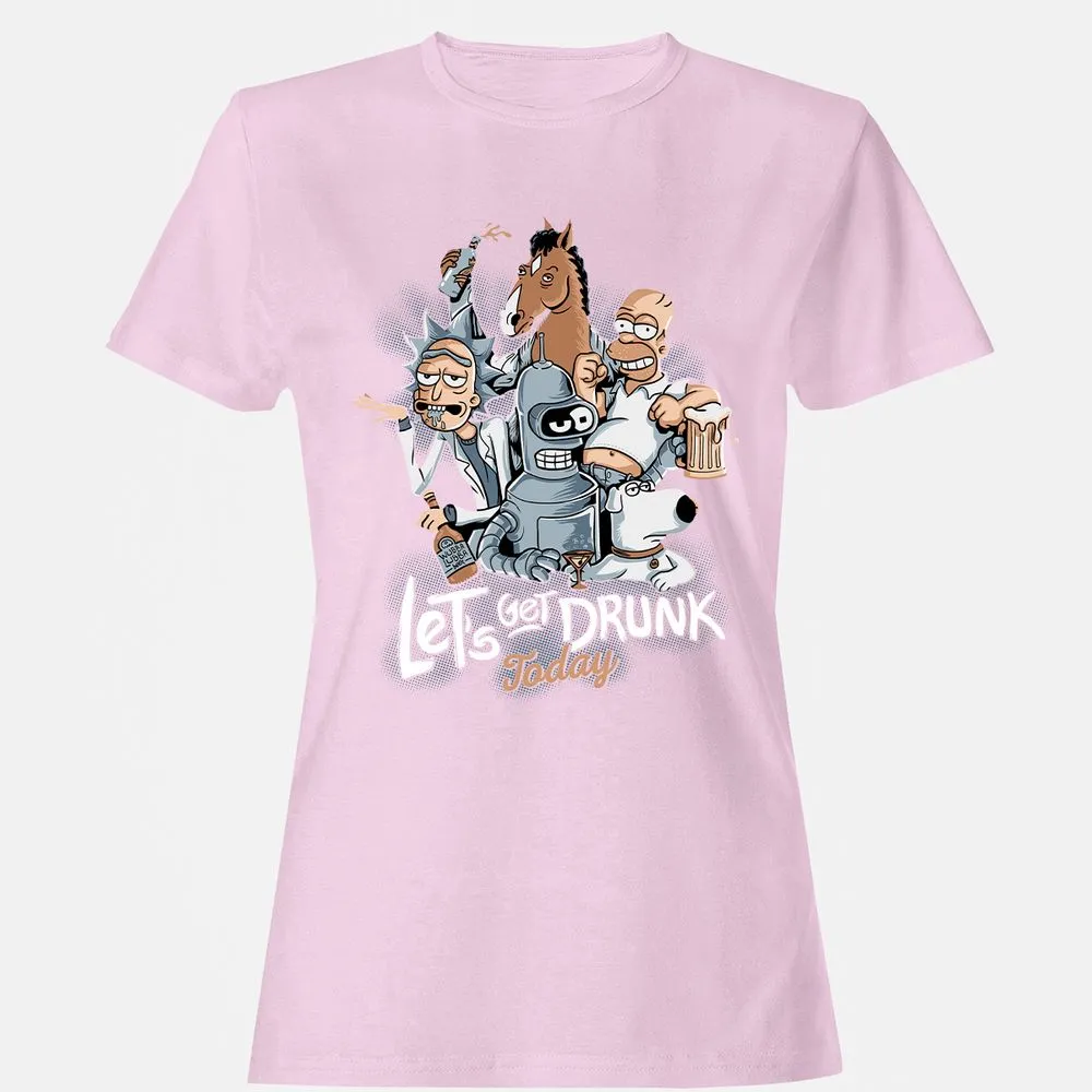 Women's T-Shirt - DHL9WV2K - Light Pink - 9