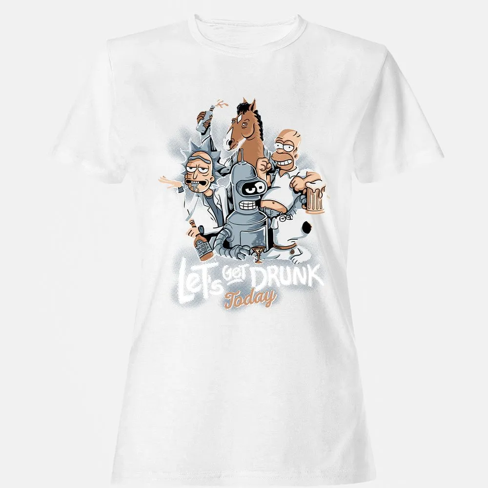 Women's T-Shirt - DHL9WV2K - White - 16
