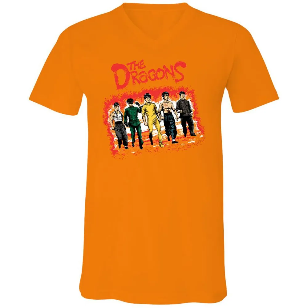 Unisex V-Neck T-Shirt - 2NK7CQP1 - Orange - 11