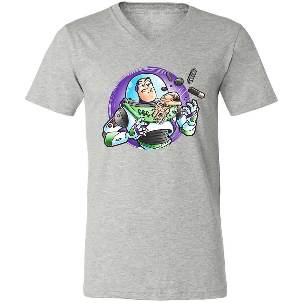 Unisex V-Neck T-Shirt - WGDGBRFN - Athletic Heather - 7