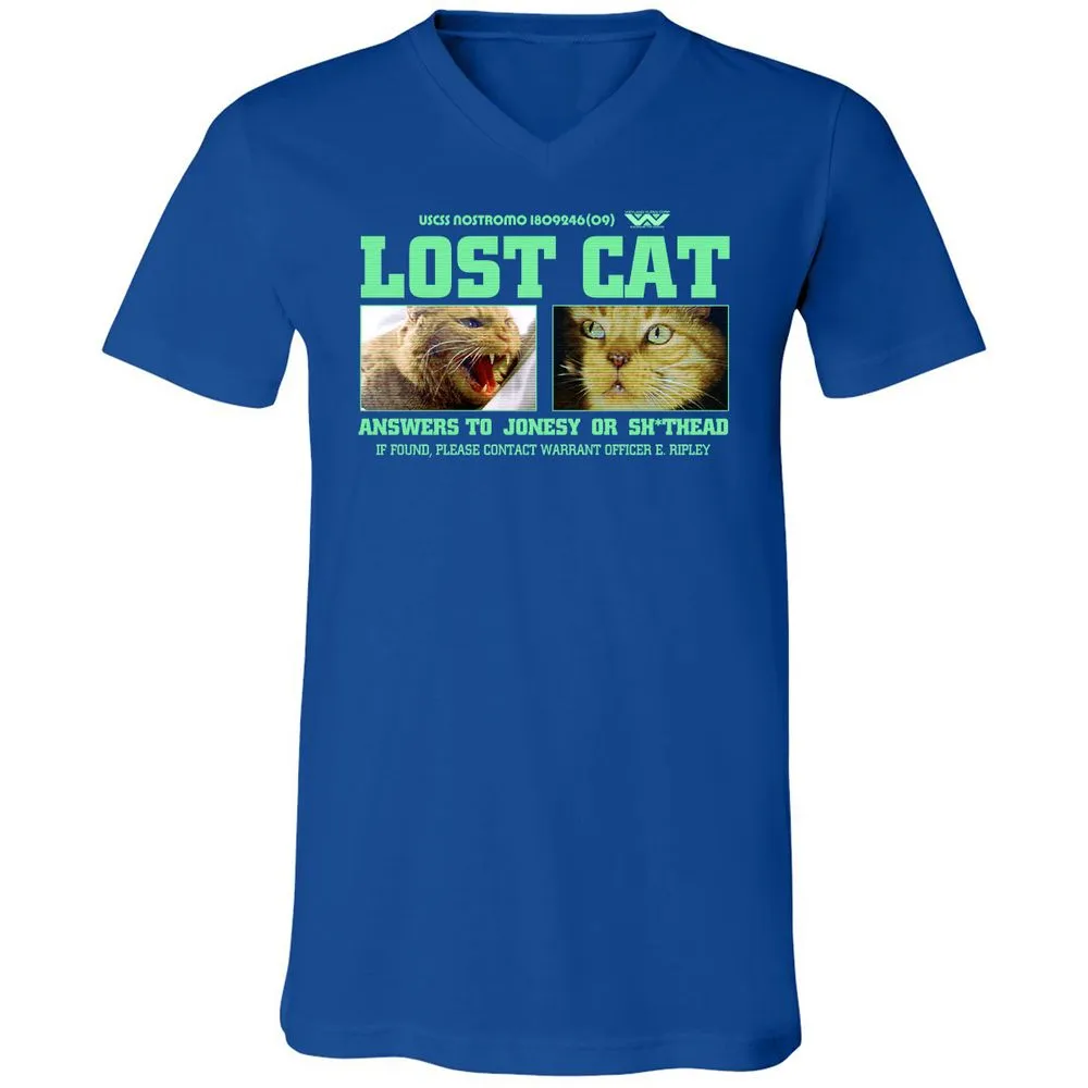 Unisex V-Neck T-Shirt - R84XMN4U - True Royal - 4