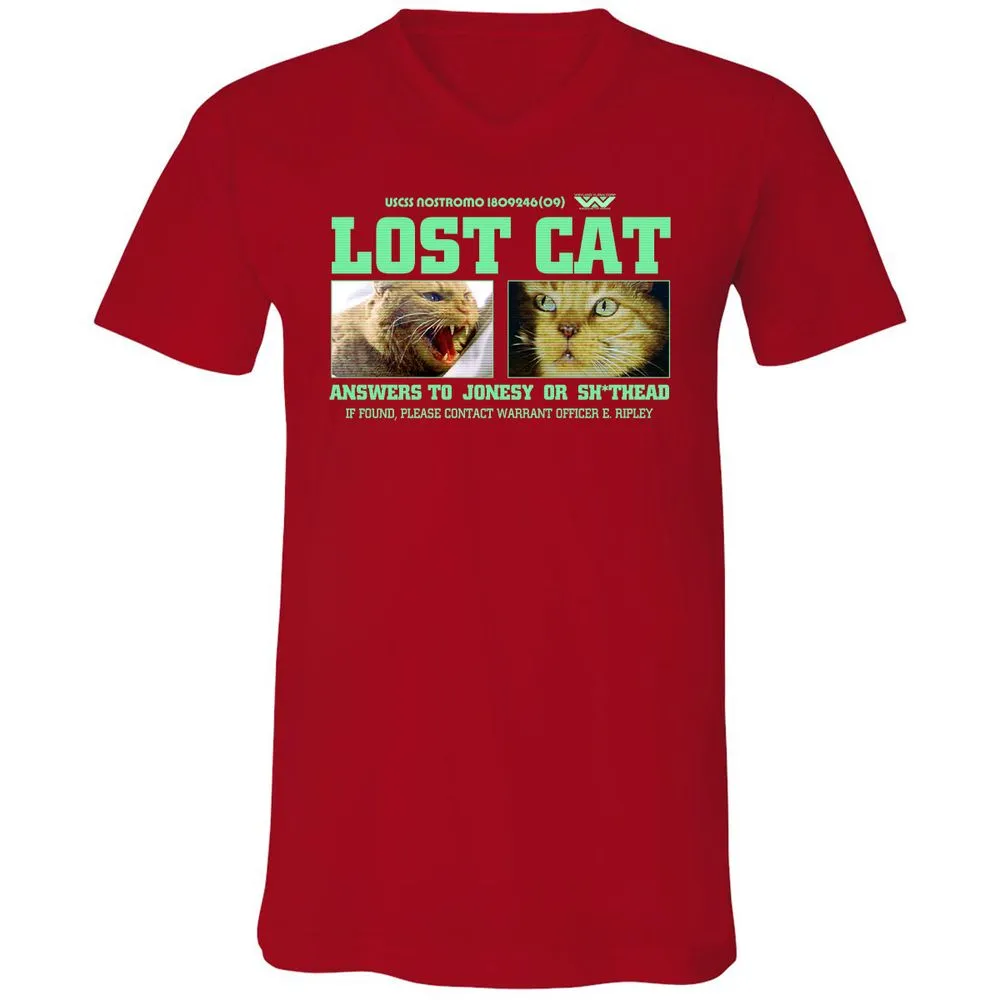 Unisex V-Neck T-Shirt - R84XMN4U - Red - 3