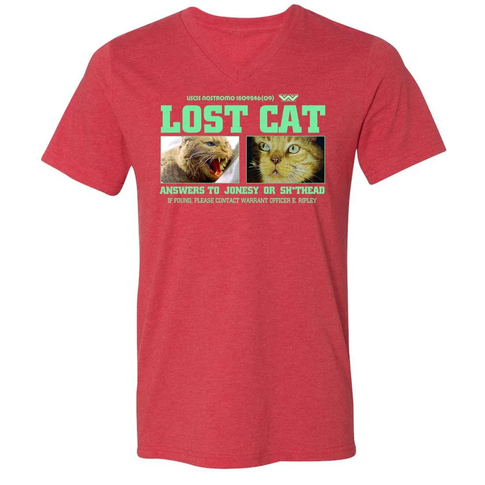Unisex V-Neck T-Shirt - R84XMN4U - Heather Red - 16
