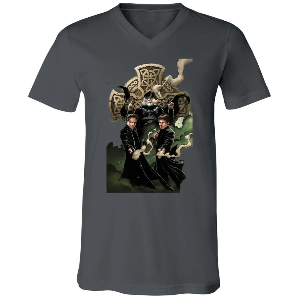 Unisex V-Neck T-Shirt - 6LBP9EX1 - Asphalt - 12