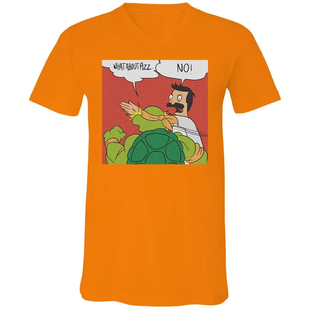 Unisex V-Neck T-Shirt - EDMT4NVF - Orange - 11