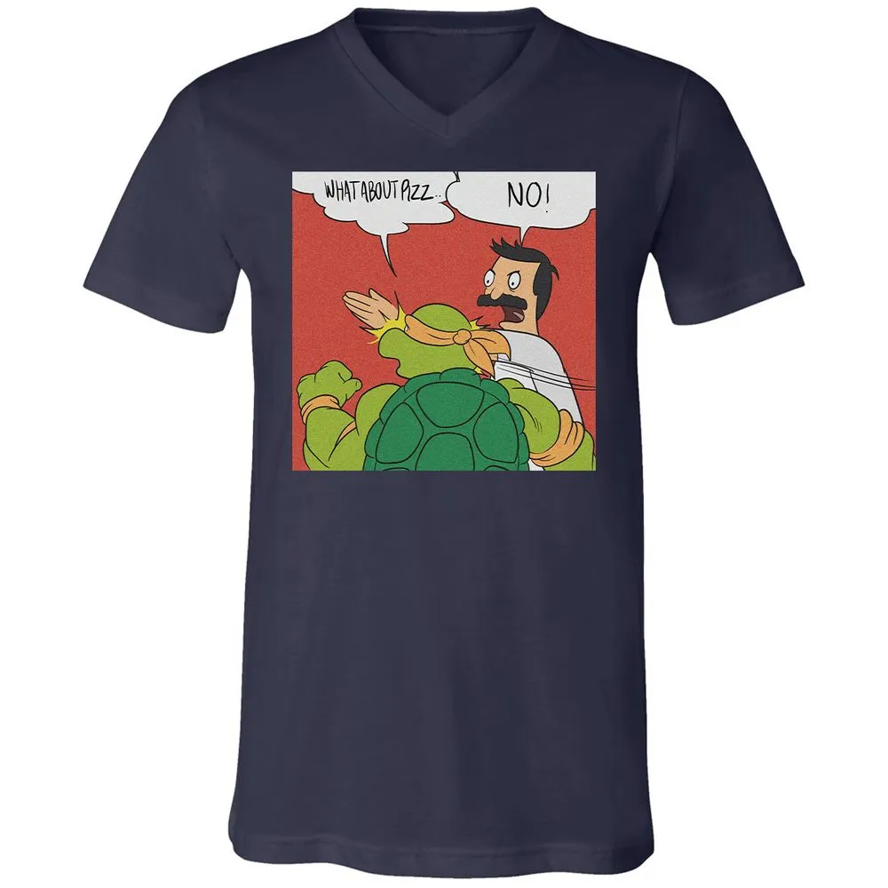 Unisex V-Neck T-Shirt - EDMT4NVF - Navy - 2