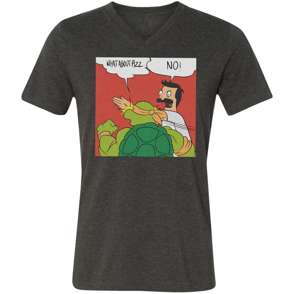 Unisex V-Neck T-Shirt - EDMT4NVF - Dark Grey Heather - 8