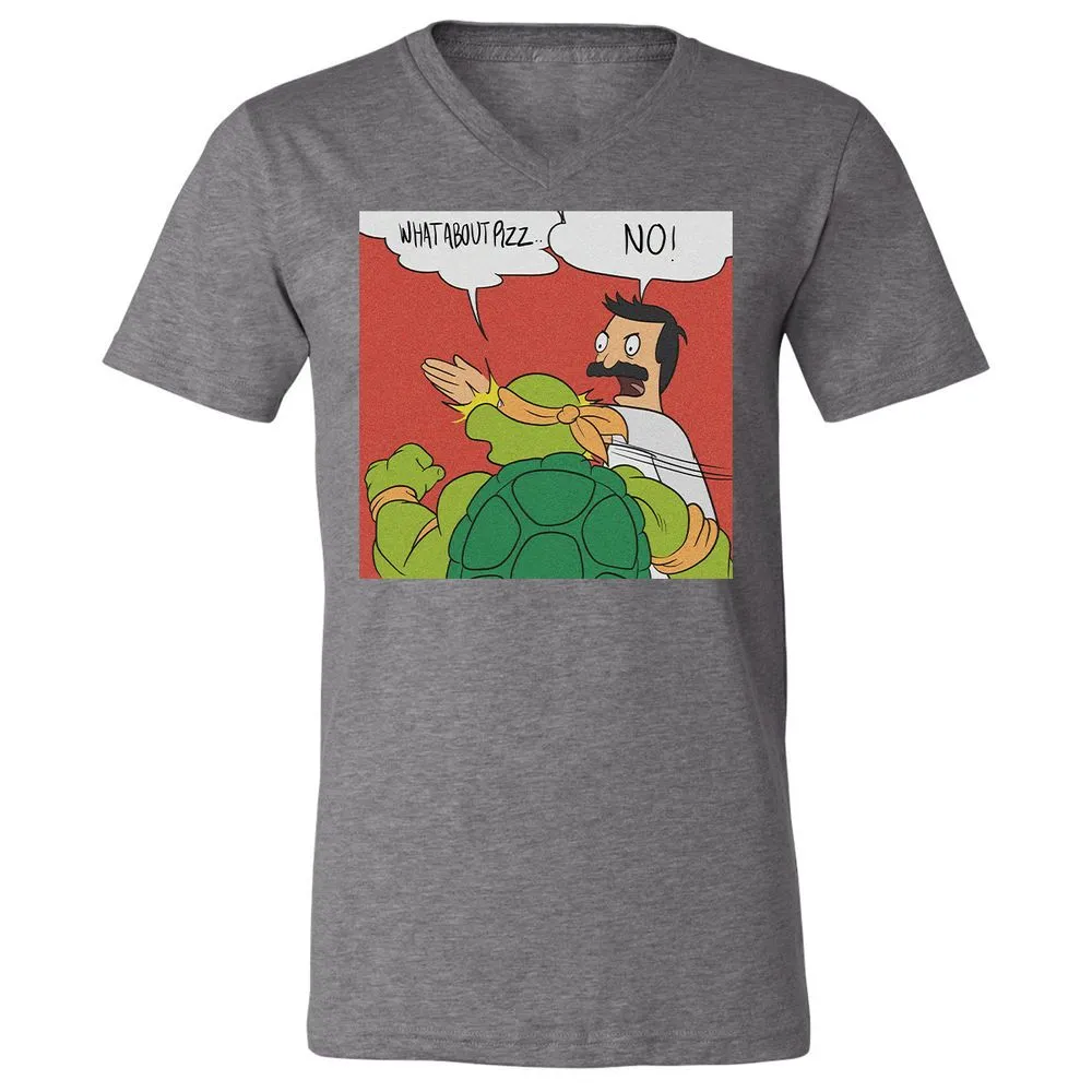 Unisex V-Neck T-Shirt - EDMT4NVF - Deep Heather - 13