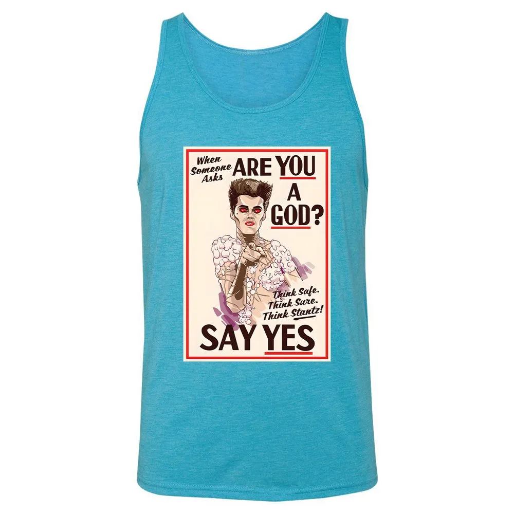 Unisex Jersey Tank - KDSMA3A2 - Aqua Triblend - 3