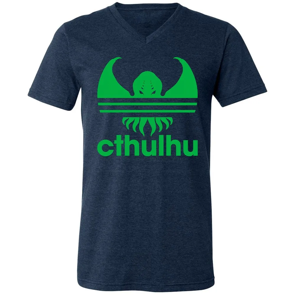 Unisex V-Neck T-Shirt - M79YEUF1 - Heather Navy - 15
