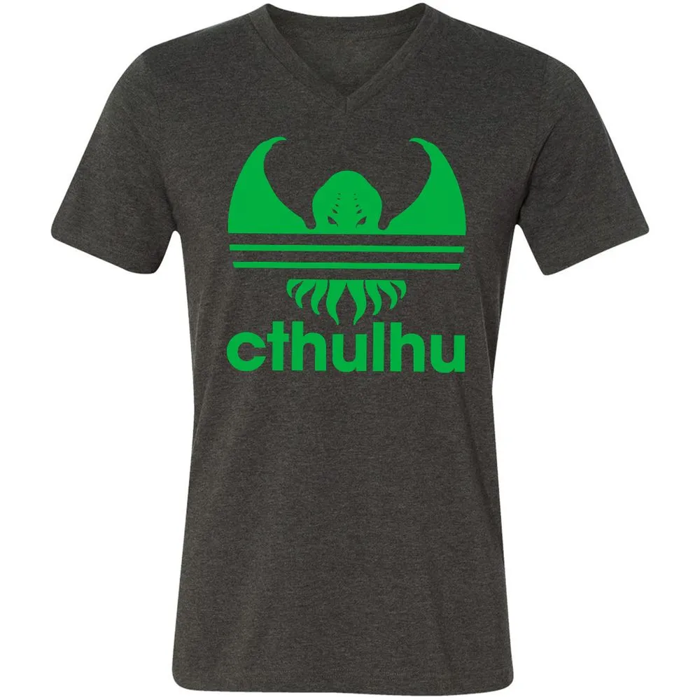 Unisex V-Neck T-Shirt - M79YEUF1 - Dark Grey Heather - 8