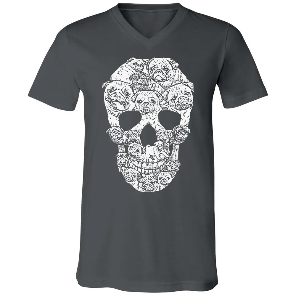 Unisex V-Neck T-Shirt - 5YYCGDZH - Asphalt - 12