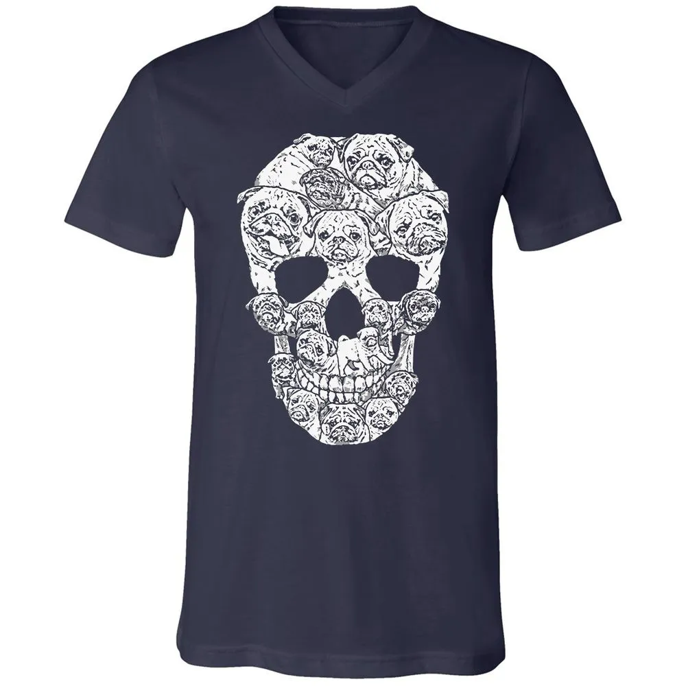 Unisex V-Neck T-Shirt - 5YYCGDZH - Navy - 2