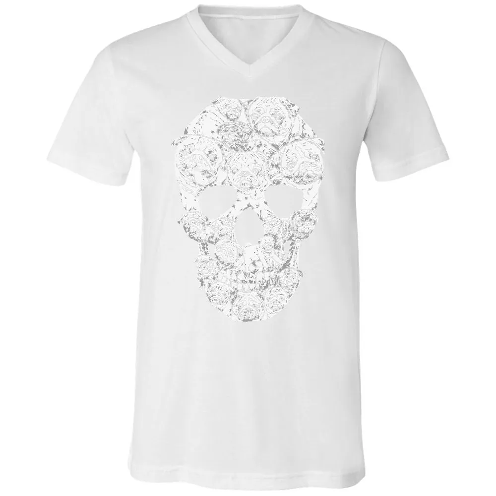 Unisex V-Neck T-Shirt - 5YYCGDZH - White - 5