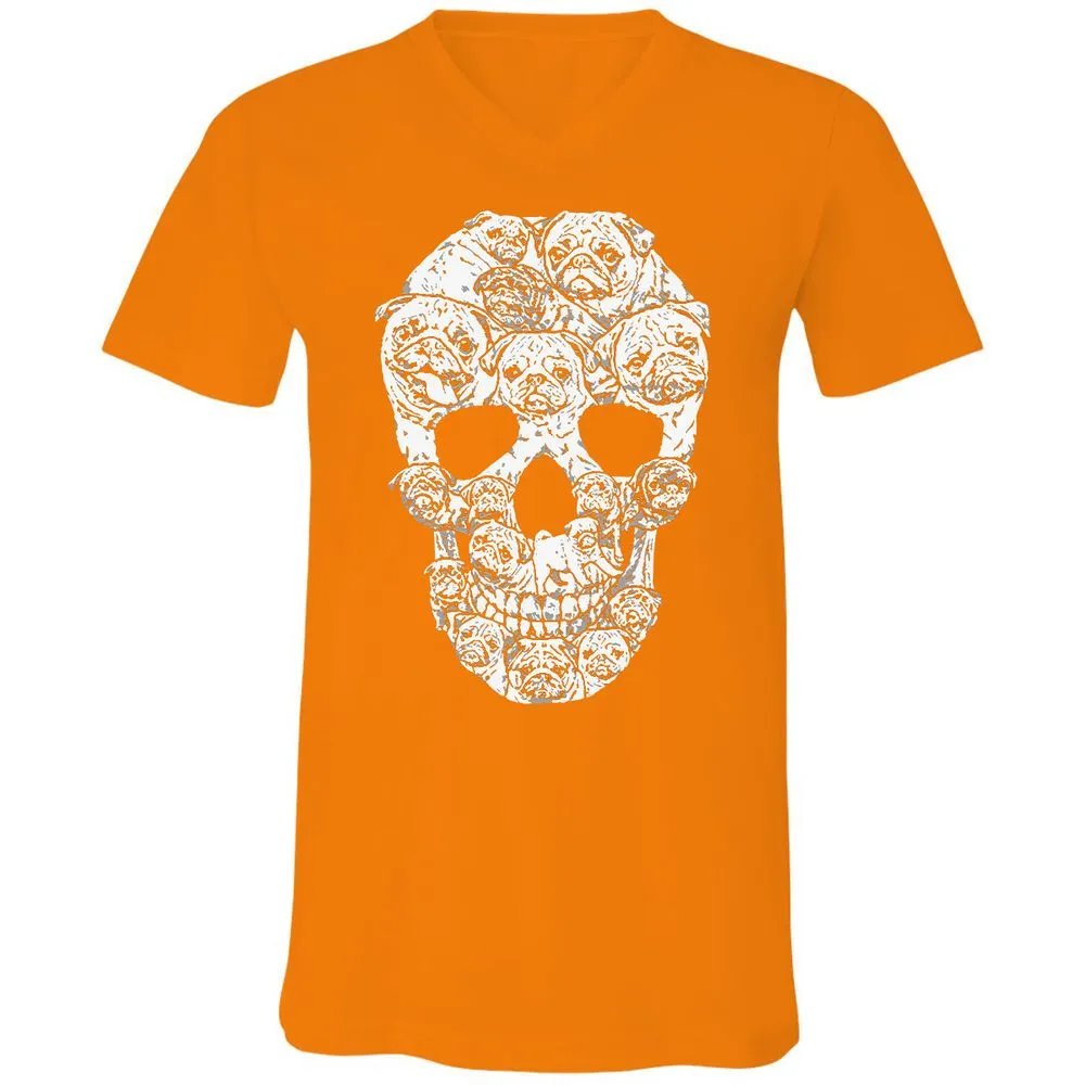 Unisex V-Neck T-Shirt - 5YYCGDZH - Orange - 11