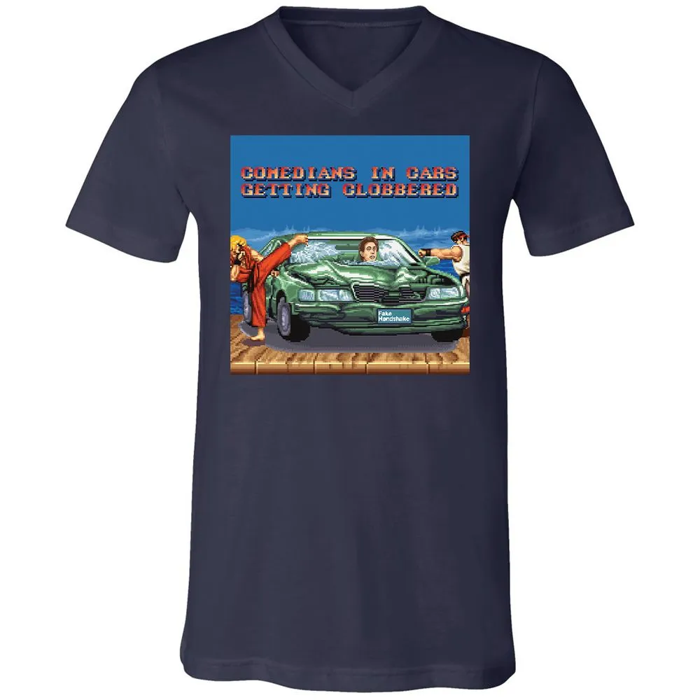 Unisex V-Neck T-Shirt - 9V252CMT - Navy - 2