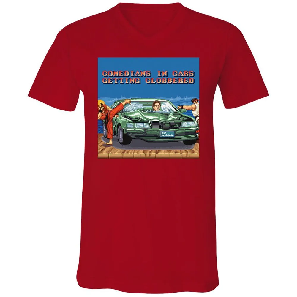 Unisex V-Neck T-Shirt - 9V252CMT - Red - 3
