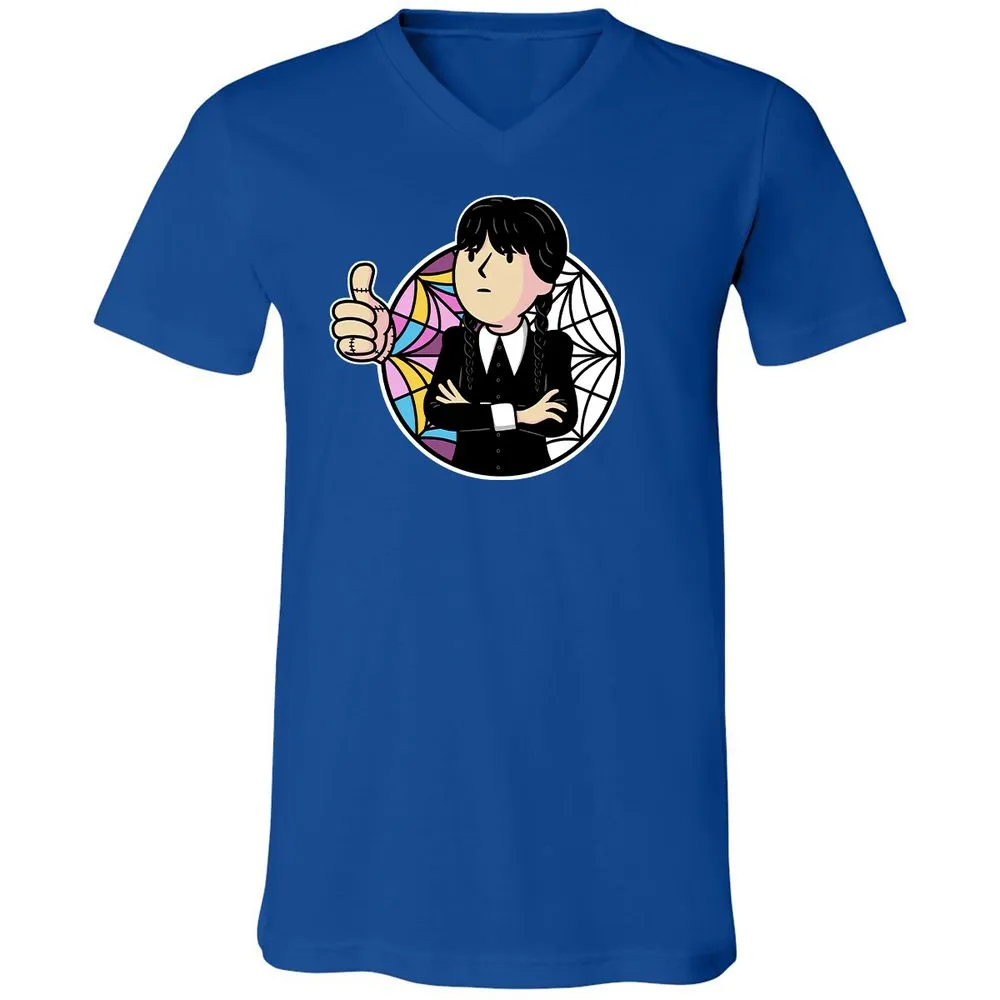 Unisex V-Neck T-Shirt - EDTXFLKL - True Royal - 4