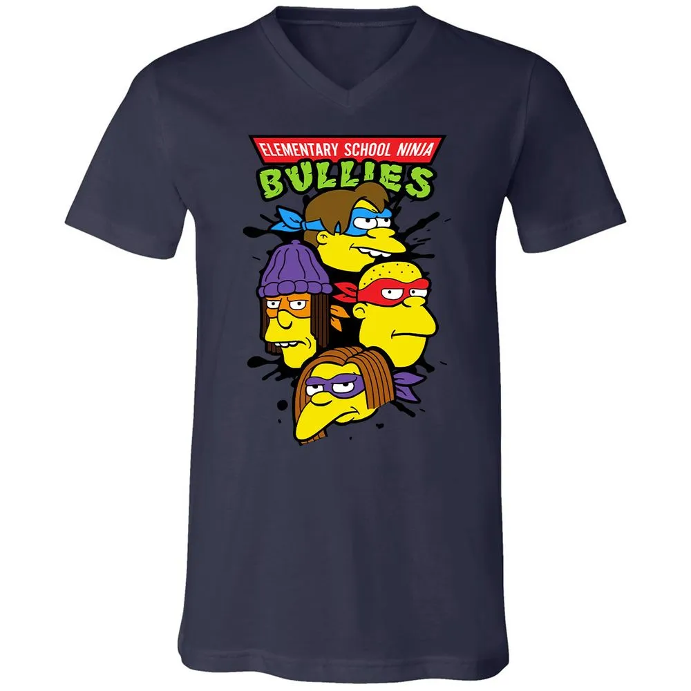 Unisex V-Neck T-Shirt - RTVPKV9W - Navy - 2