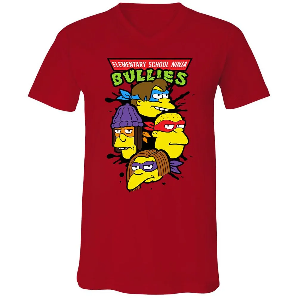 Unisex V-Neck T-Shirt - RTVPKV9W - Red - 3