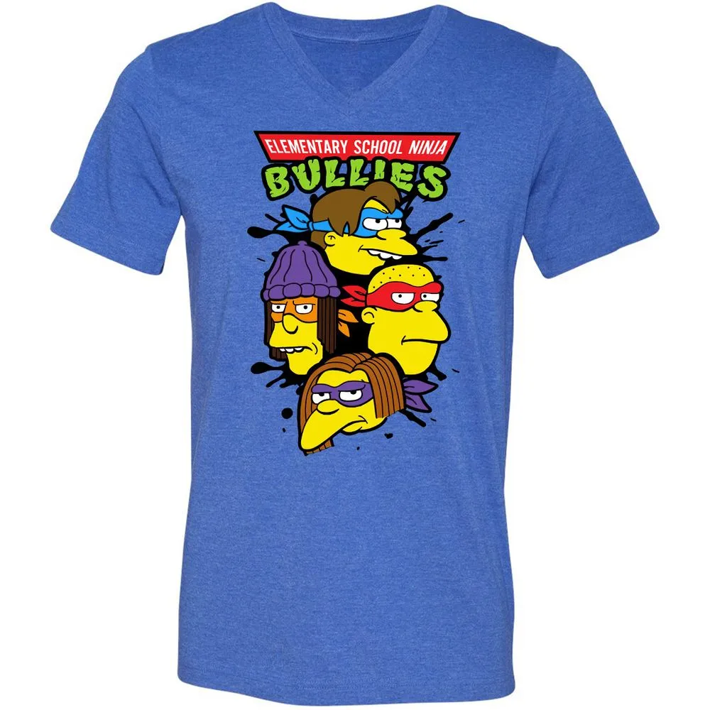 Unisex V-Neck T-Shirt - RTVPKV9W - Heather True Royal - 14